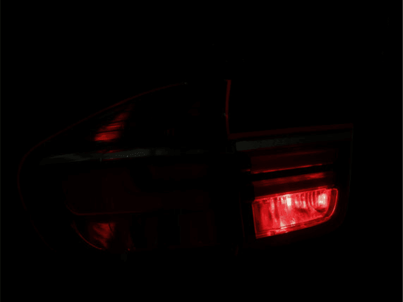 BMW X5 E70 LCI style LED tail light by K2 Industries, showing the sleek design for 2007-2012 models.