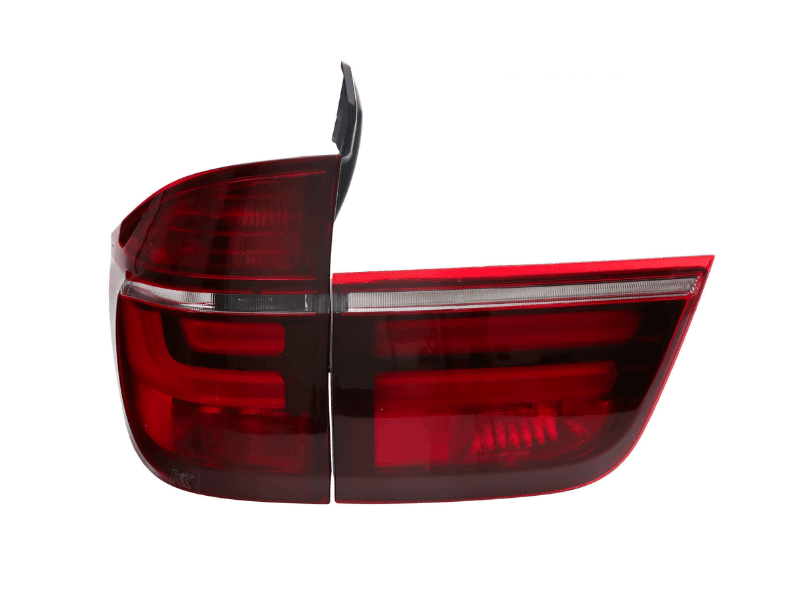 BMW X5 E70 LCI style LED tail light by K2 Industries, rear lighting assembly for 2007-2012 BMW X5 models.