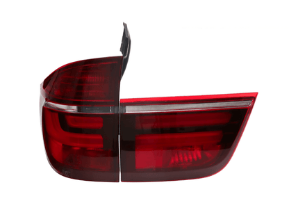 BMW X5 E70 LCI style LED tail light by K2 Industries, rear lighting assembly for 2007-2012 BMW X5 models.