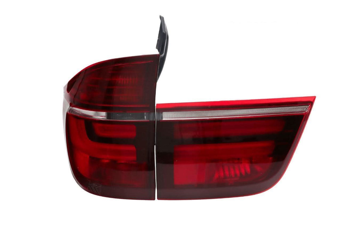 BMW X5 E70 LCI style LED tail light by K2 Industries, rear lighting assembly for 2007-2012 BMW X5 models.