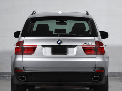 BMW X5 E70 LCI style LED tail light by K2 Industries, showing the sleek, bright red and clear lens design for 2007-2012 models.