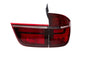 BMW X5 E70 LCI style LED tail light by K2 Industries, showing sleek design and red and clear lens elements for 2007-2012 models.