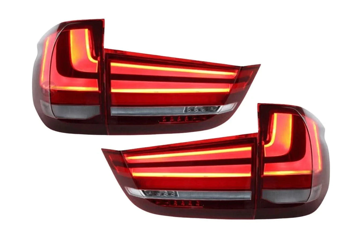 BMW X5 F15 tail lights upgrade by K2 Industries, featuring sleek LED tail light design for 2014-2018 models.