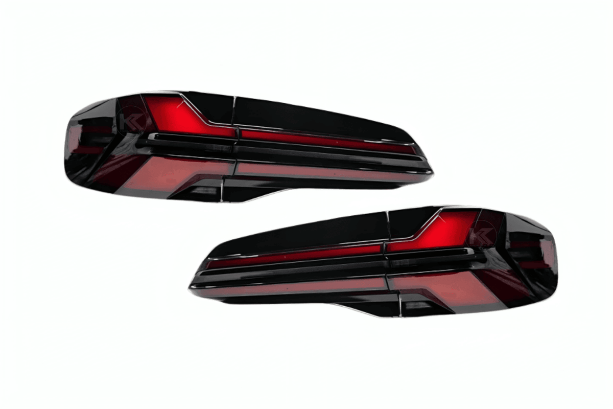 BMW X5 G05 LCI Style upgrade DRL tail lights by K2 Industries, showcasing sleek LED tail light design for 2019-2024 models.
