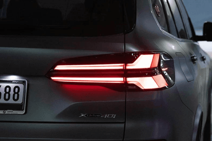 BMW X5 G05 LCI style upgrade DRL tail lights by K2 Industries, featuring modern LED design for 2019-2024 models.
