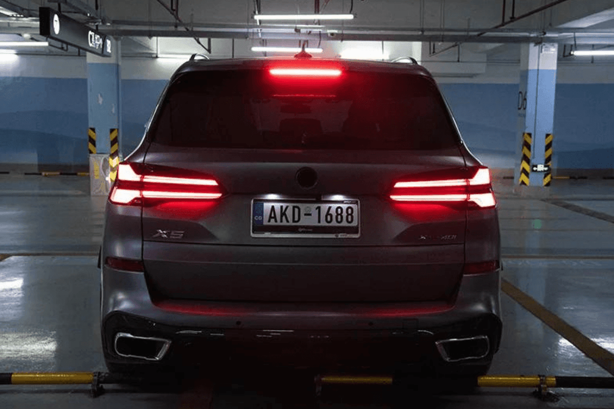 BMW X5 G05 LCI Style upgrade DRL tail lights by K2 Industries, featuring modern LED design for 2019-2024 models.