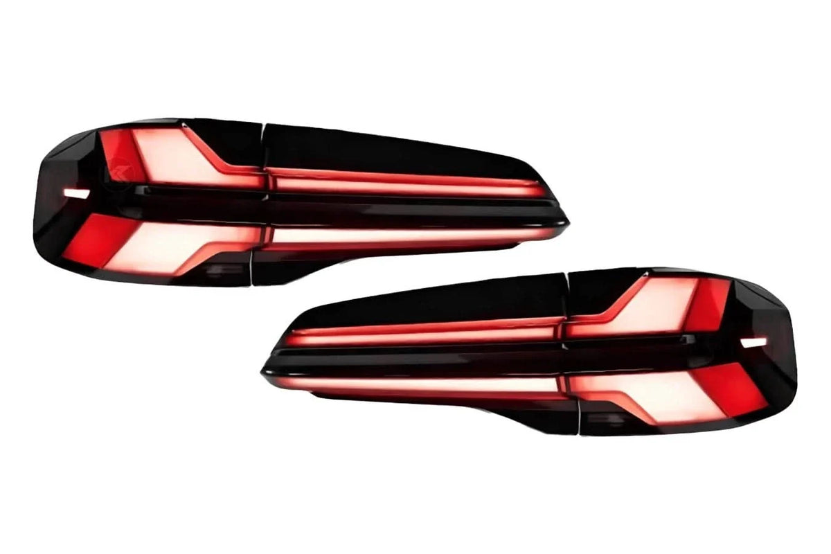 BMW X5 G05 LCI Style upgrade DRL tail lights by K2 Industries, showcasing modern LED tail light design for 2019-2024 models.