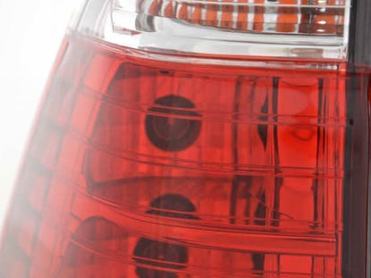 BMW X5 E53 Z33 tail lights set in red and white, for models 1998-2003, by K2 Industries.