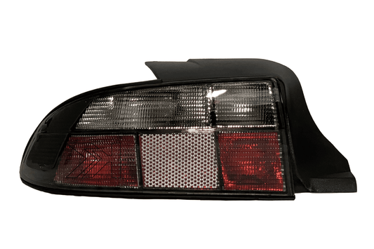 BMW Z3 OEM style smoked tail lights by K2 Industries, showing sleek, smoked lens design for 1990-1999 BMW Z3 models