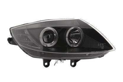 BMW Z4 E85 E86 black headlight set by K2 Industries, featuring sleek headlights for 2003-2008 models.