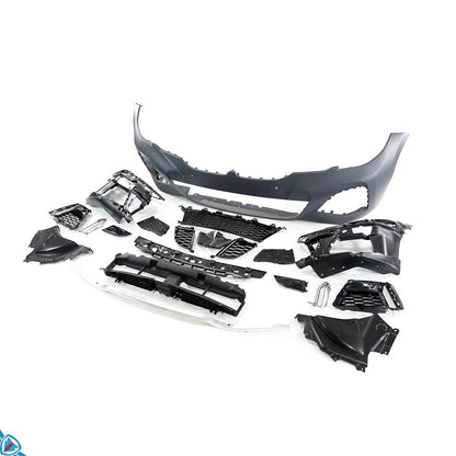 BMW 3 Series G20 M Sport front bumper conversion kit in polypropylene, featuring sleek design and sporty styling for 2019-2022 models.
