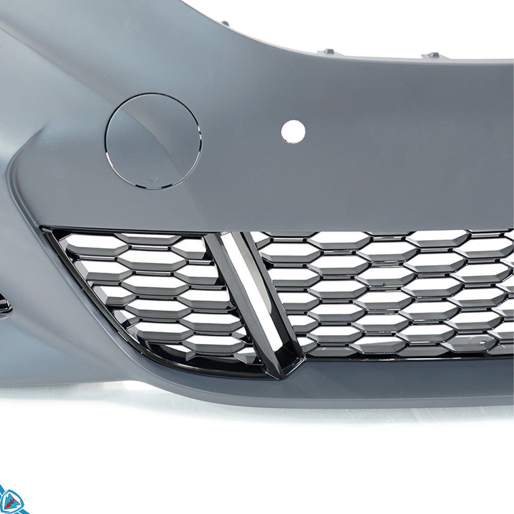 BMW 3 Series G20 M Sport style front bumper conversion kit by E3Tuning, showing the polypropylene bumper with sporty design.