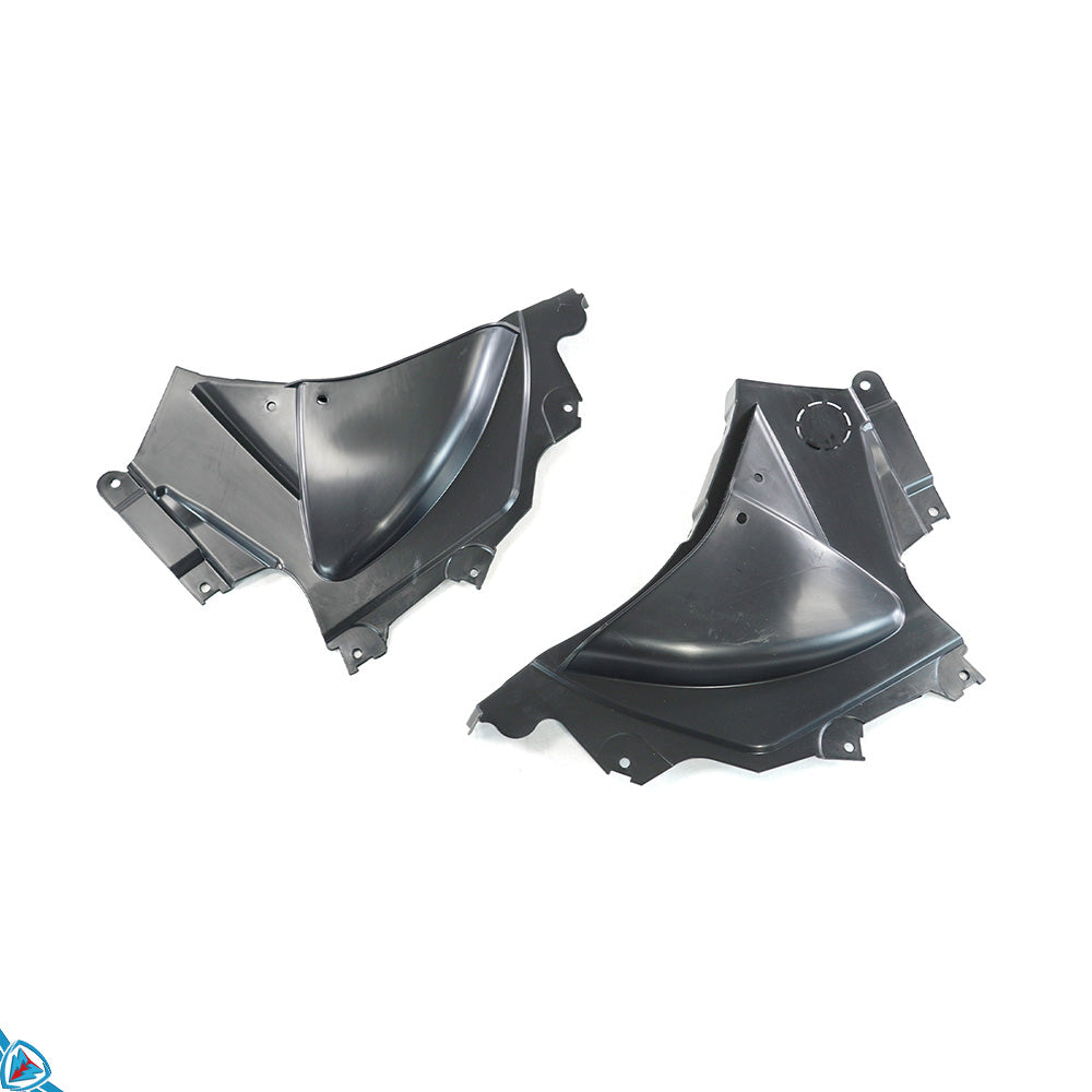 BMW 3 Series G20 M Sport front bumper conversion kit by E3Tuning, showing the polypropylene bumper with sleek design and sporty detailing.
