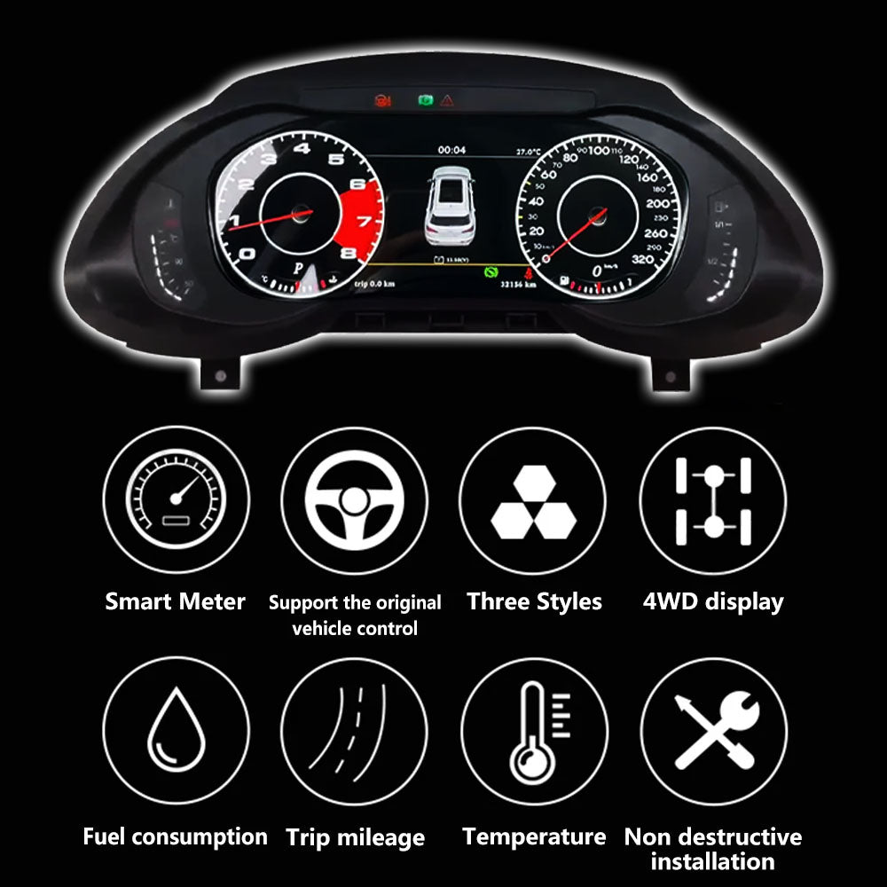 Audi A4 A5 Q5 S4 S5 B8 2010-2018 digital LCD dashboard instrument gauge cluster by Carlinklife®.