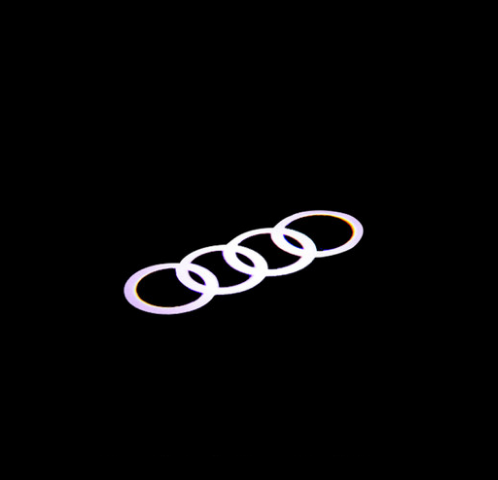Quartz Ground Shadow Door Puddle Lamp Lighting for Audi Cars and SUVs