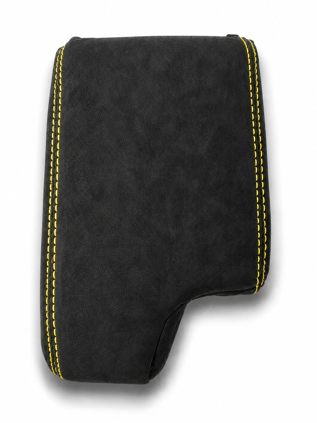 Charcoal black Alcantara BMW E36 E46 console armrest cover for BMW 1994-2006, custom upholstery by JTS.