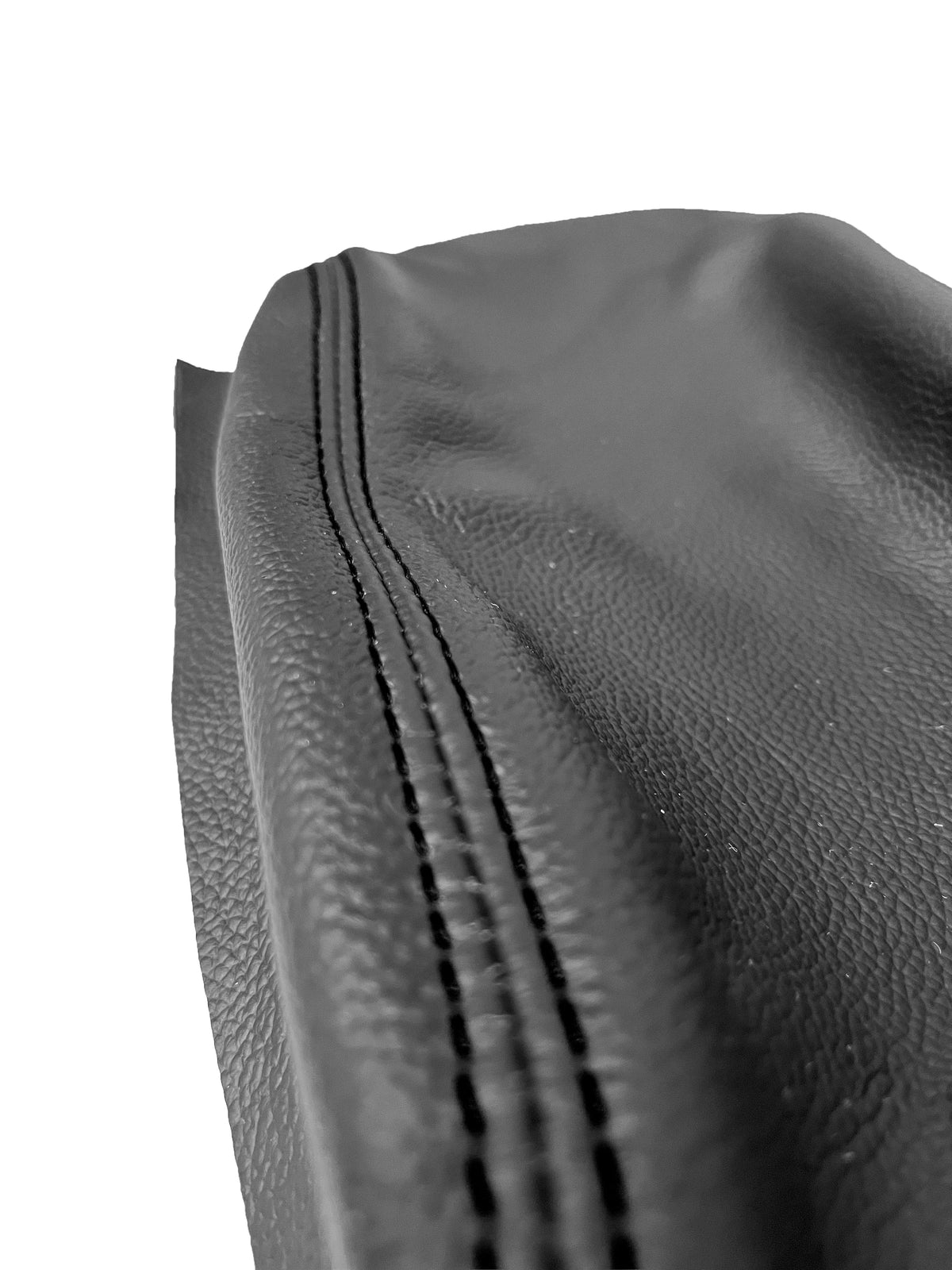 Genuine suede and leather BMW E36 E46 center console armrest cover, custom upholstery for 1991-1999 models.