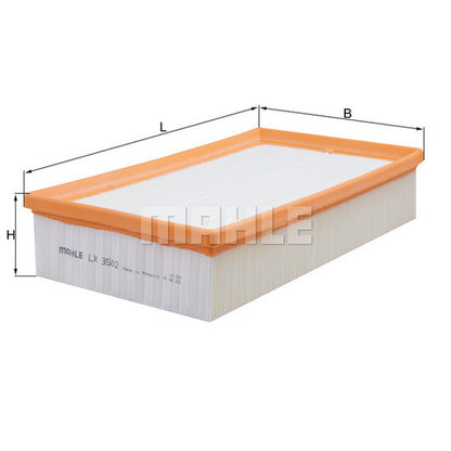 LX3502 MAHLE AIR FILTER OE# 5Q0129620D AUDI VW 2.0L 2019-2026