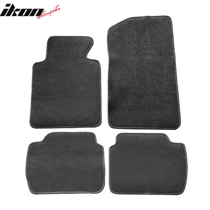 Gray nylon car floor mats for BMW E46 3 Series and M3, 4-piece set by K2 Industries, showing textured carpet surface.