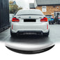 Carbon fiber BMW F87 M2 and F22 2 Series MP style trunk spoiler by Palenon Performance, showcasing sleek, sporty design.