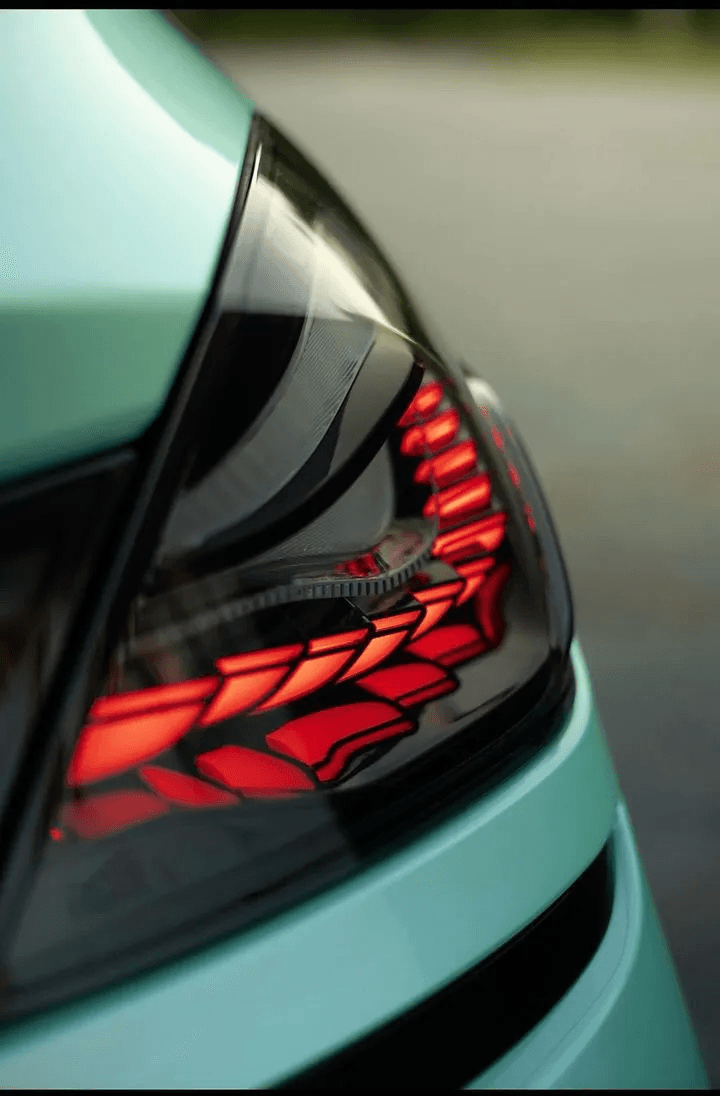BMW 6 Series F12 F13 F06 tail lights with smoke and red GTS OLED style, designed by K2 Industries, for 2011-2018 models.
