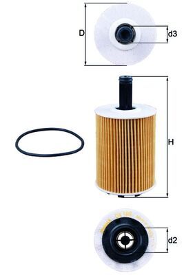 MAHLE Oil Filters for Audi VW & Porsche 1980-2026
