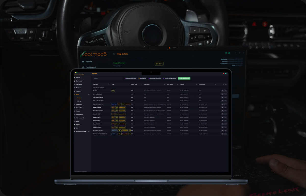 Bootmod3 B58 Tune for BMW Fxx Gxx models, featuring engine control unit upgrade for 140i, 240i, 340i, X3 M40i, and Z4 M40i vehicles