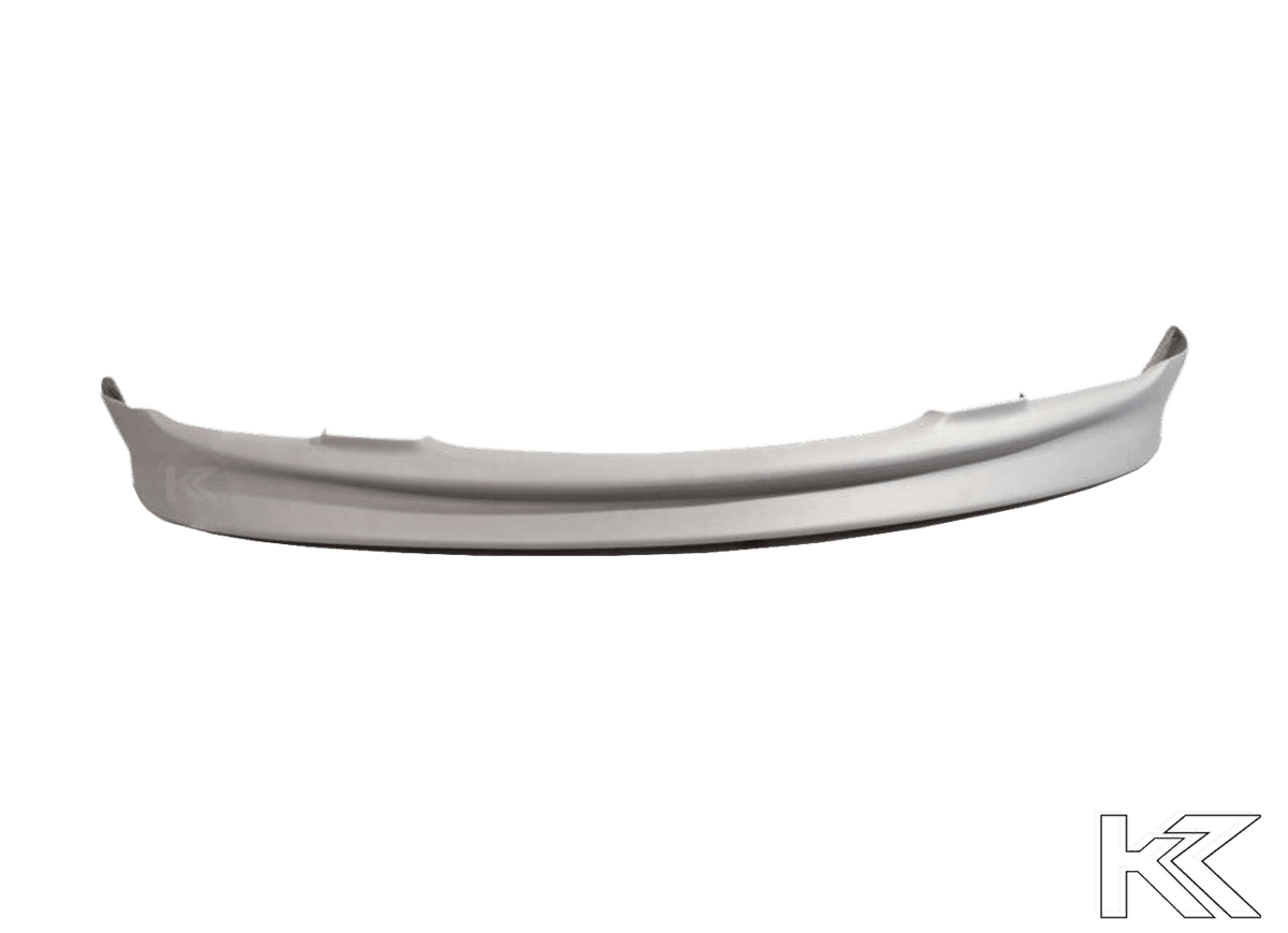 BMW E46 Sedan/Touring front lip in JDM style V1 by K2 Industries, showcasing the sleek aerodynamic design for 1999-2006 models.