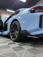 BMW 2 Series G87 M2 Carbon Fiber Rear Splitters by K2 Industries, showcasing sleek aerodynamic design and high-quality carbon fiber material.