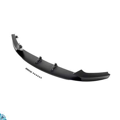 BMW 2 Series F22/F23 M-Sport style ABS front lip attached to the front bumper of a car.