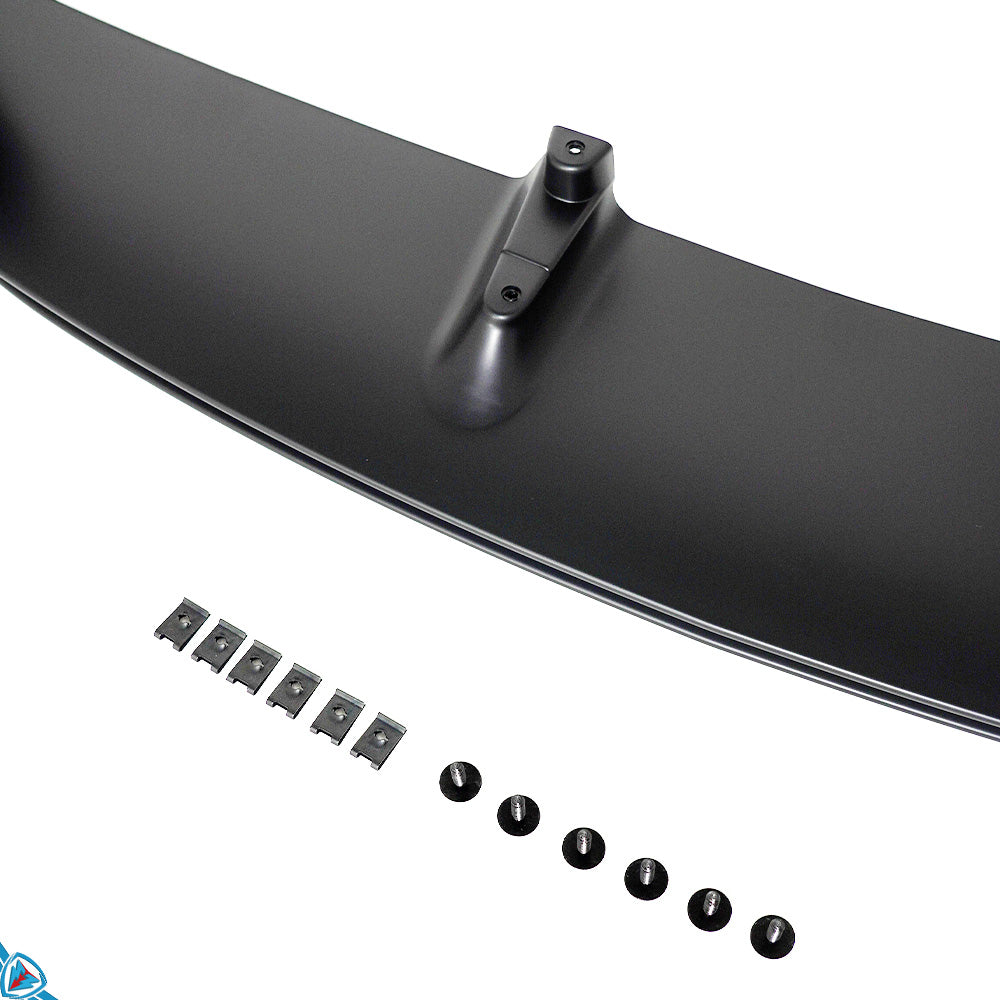 BMW 2 Series F22/F23 M-Sport style ABS front lip installed on front bumper, shown from a front angle.