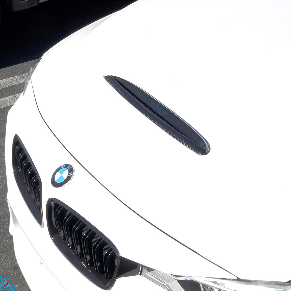 2012-2021 BMW 2/3/4 Series (F2X/F3X) & M2/M3/M4 (F87/F8X) GTS Style Carbon Fiber Hood Vent | FYBR Aerodynamics