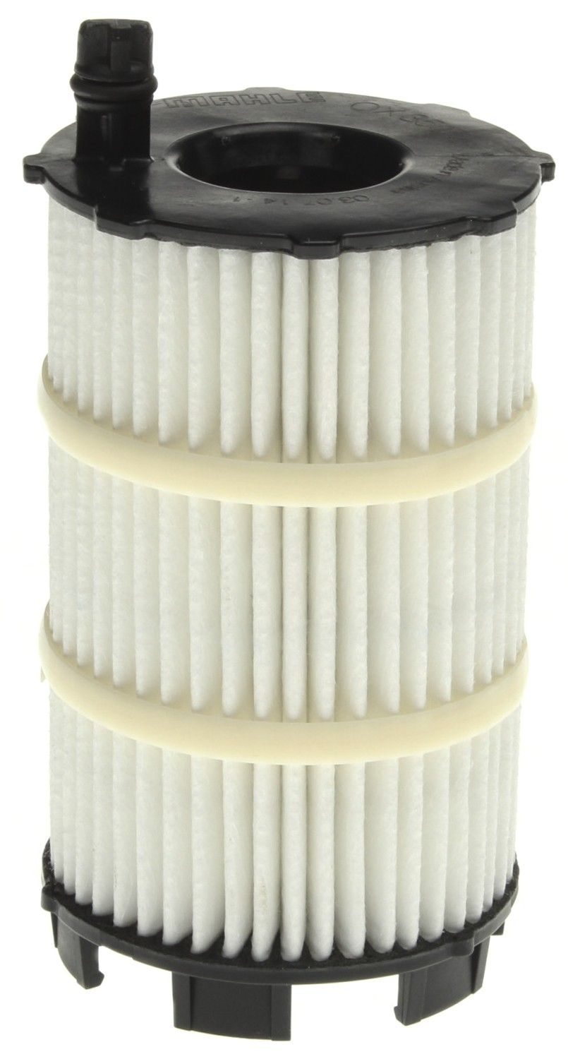 WorldPac MAHLE OX350/4D engine oil filter for Audi, VW, and Porsche vehicles, shown in a close-up image.