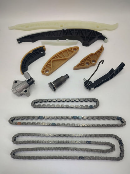 Bayern Automotive DAS MOTOR HAUS EA888 Gen 2 2009-2016 engine recondition kit with engine components laid out on a surface.