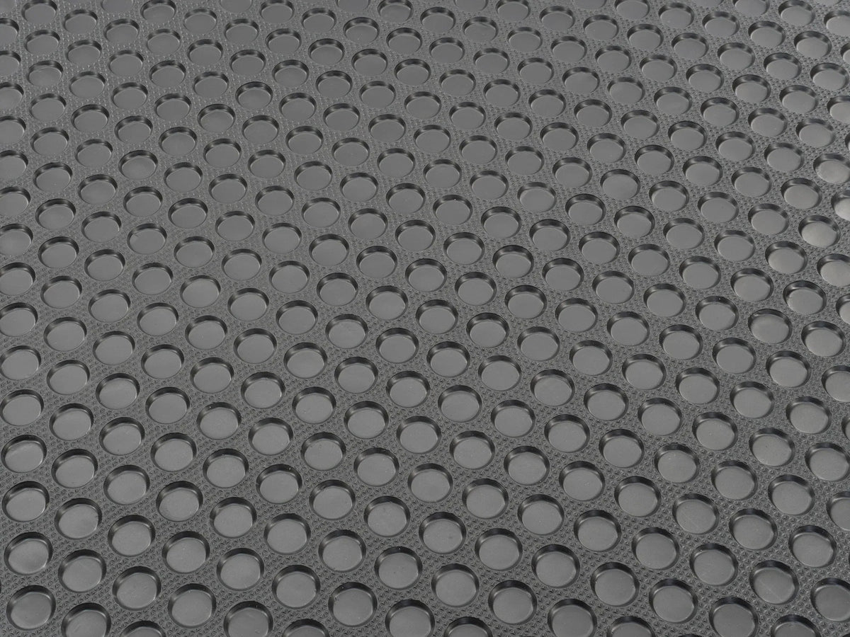 GoWesty rubber mat for rear cargo area in Vanagon passenger van without AC
