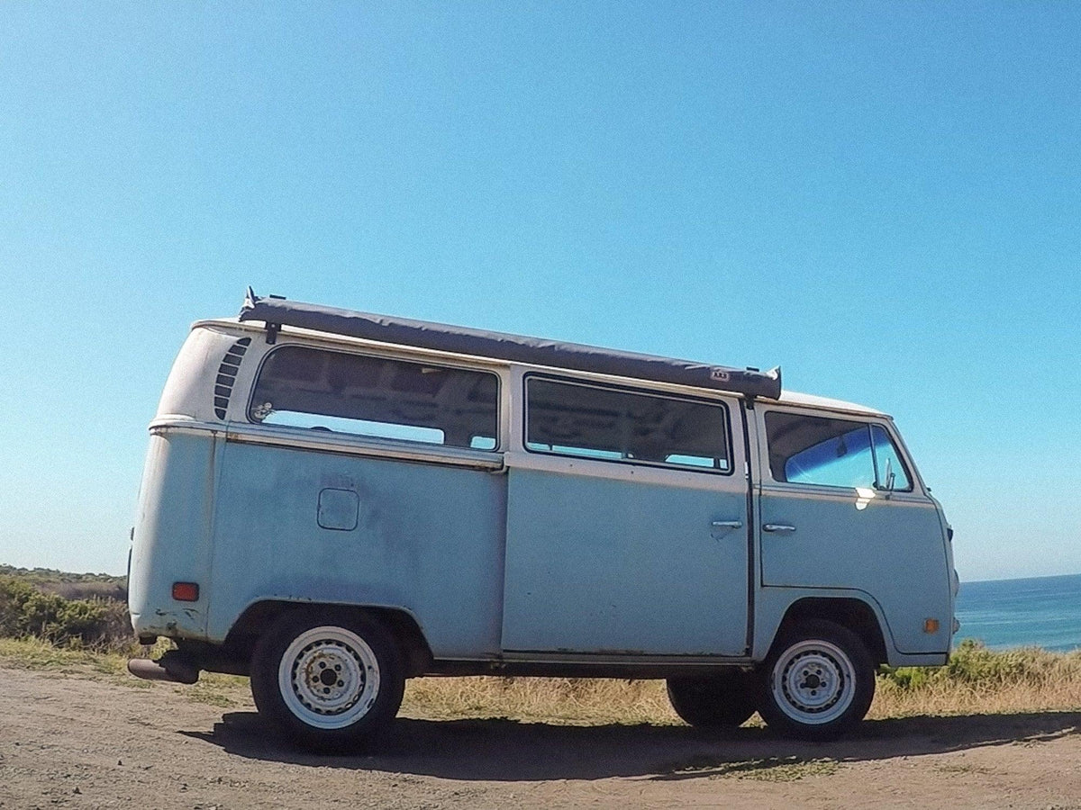 GoWesty awning or shower mounting kit for bus and Vanagon, interior accessories with mounting brackets and hardware.
