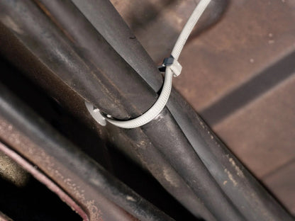 Set of five GoWesty VW Cable Ties with barbed mounts, ideal for securing wires and components in automotive or hardware projects.