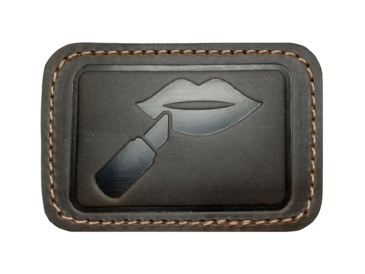 GoWesty leather patches for combi bags, shown in natural color, designed to repair and customize bag surfaces.