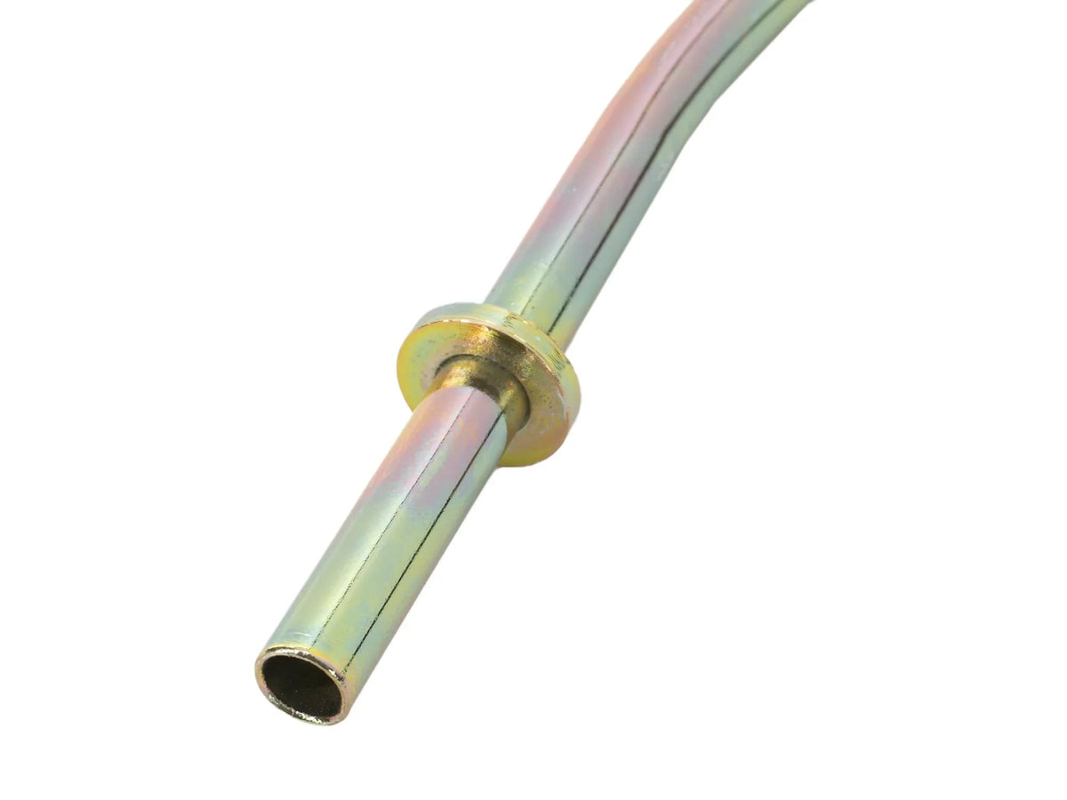 GoWesty oil dipstick tube for 2WD vehicles, metal replacement part with curved design
