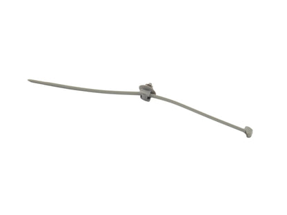 GoWesty VW cable tie with barbed mount, hardware fastener pack of 5, shown securing cables or components in a vehicle setting.