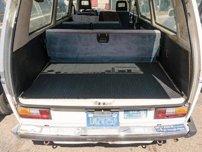 GoWesty rubber mat for Vanagon passenger rear cargo area without AC