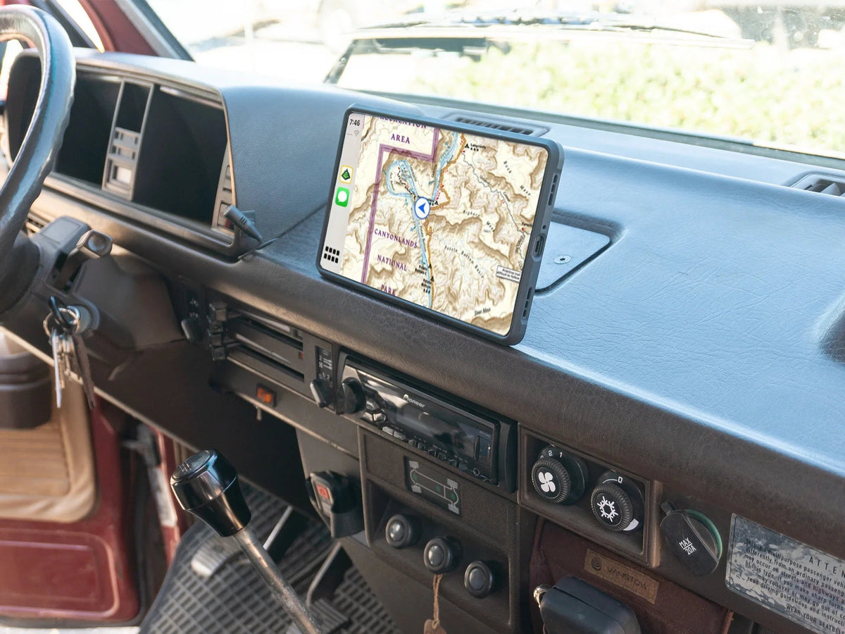 GoWesty Vanagon Ashtray Delete Kit front component showing replacement panel for interior dash area.