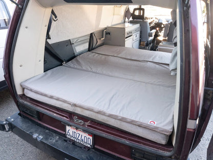 GoWesty slip-cover for large mattress topper, showing durable fabric and tailored fit for extra comfort and protection.
