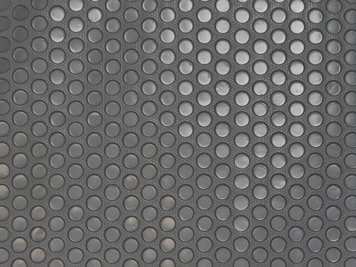 GoWesty rubber mat for Vanagon passenger rear cargo area with AC, full view
