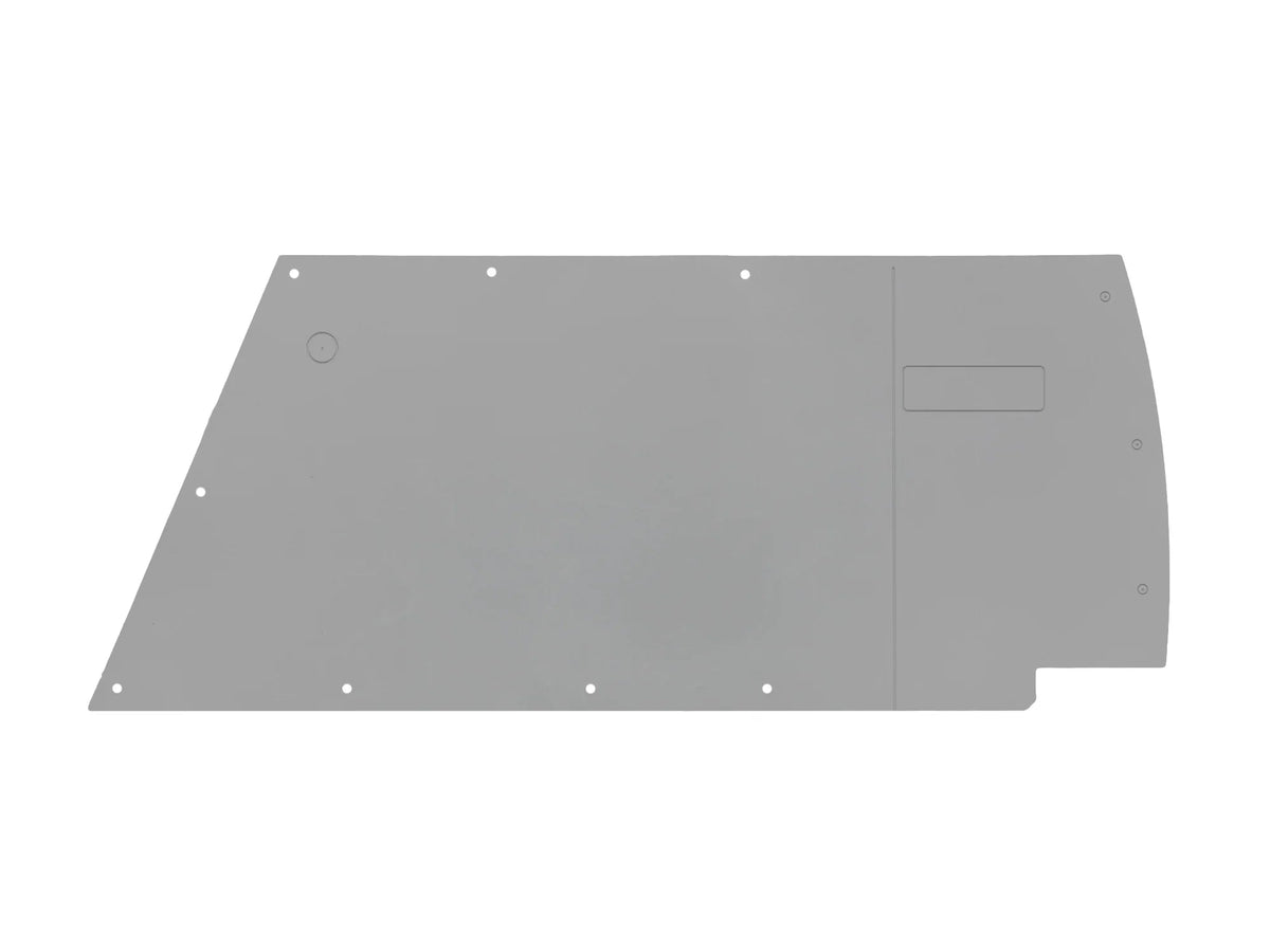 GoWesty ABS plastic trim panel, left rear back half for Vanagon non-camper interior