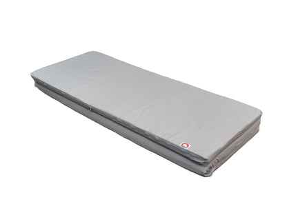 GoWesty slip-cover for large mattress topper showing a fitted fabric cover designed to protect and secure the topper.