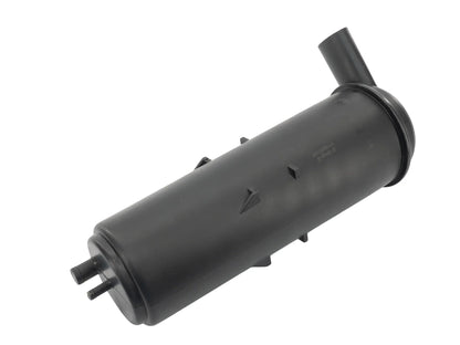 GoWesty charcoal emissions canister for vehicle air purification, shown in a close-up image with detailed components.