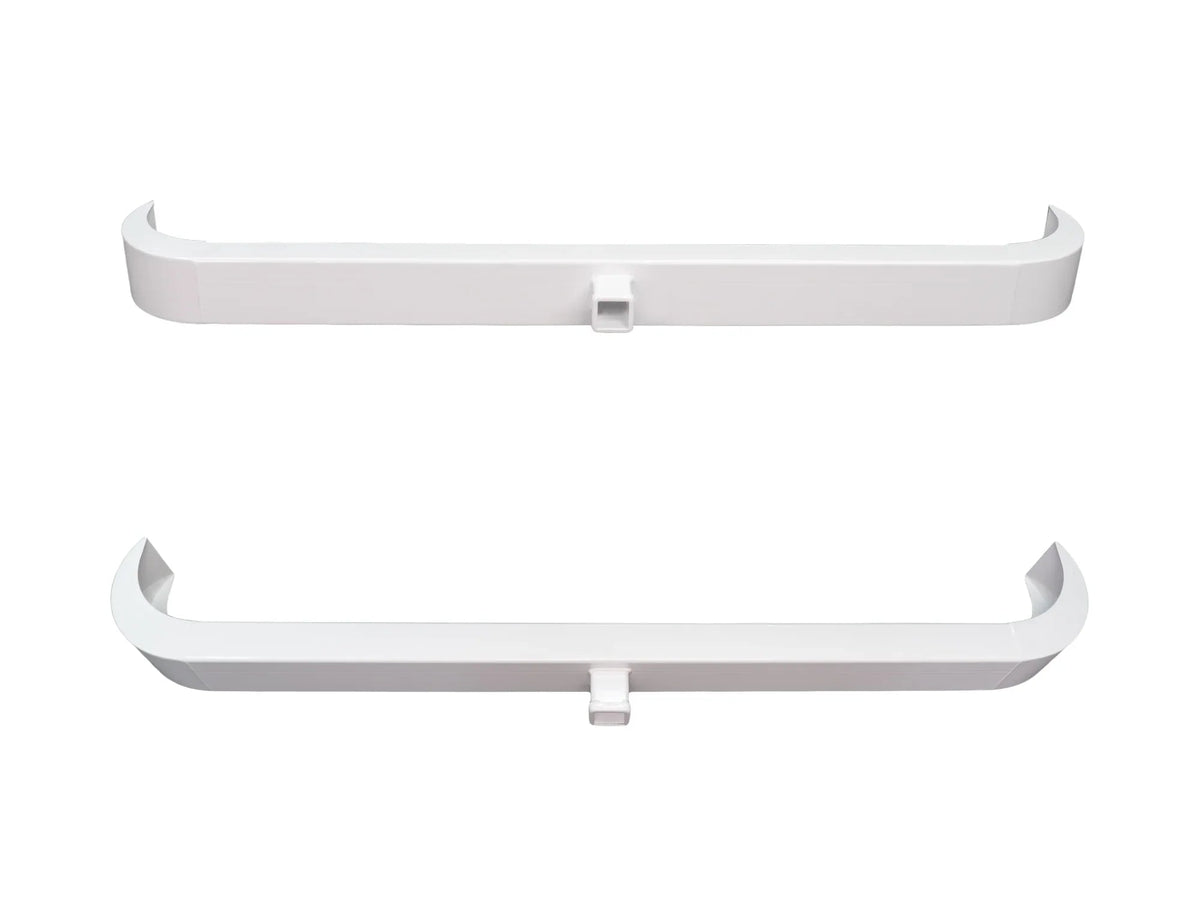 GoWesty rear bus bumper with integrated hitch, shown in full view
