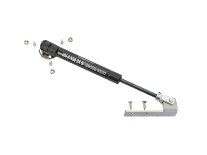 GoWesty Stove Lid Gas Strut Conversion Kit for Vanagon, supporting an open stove lid