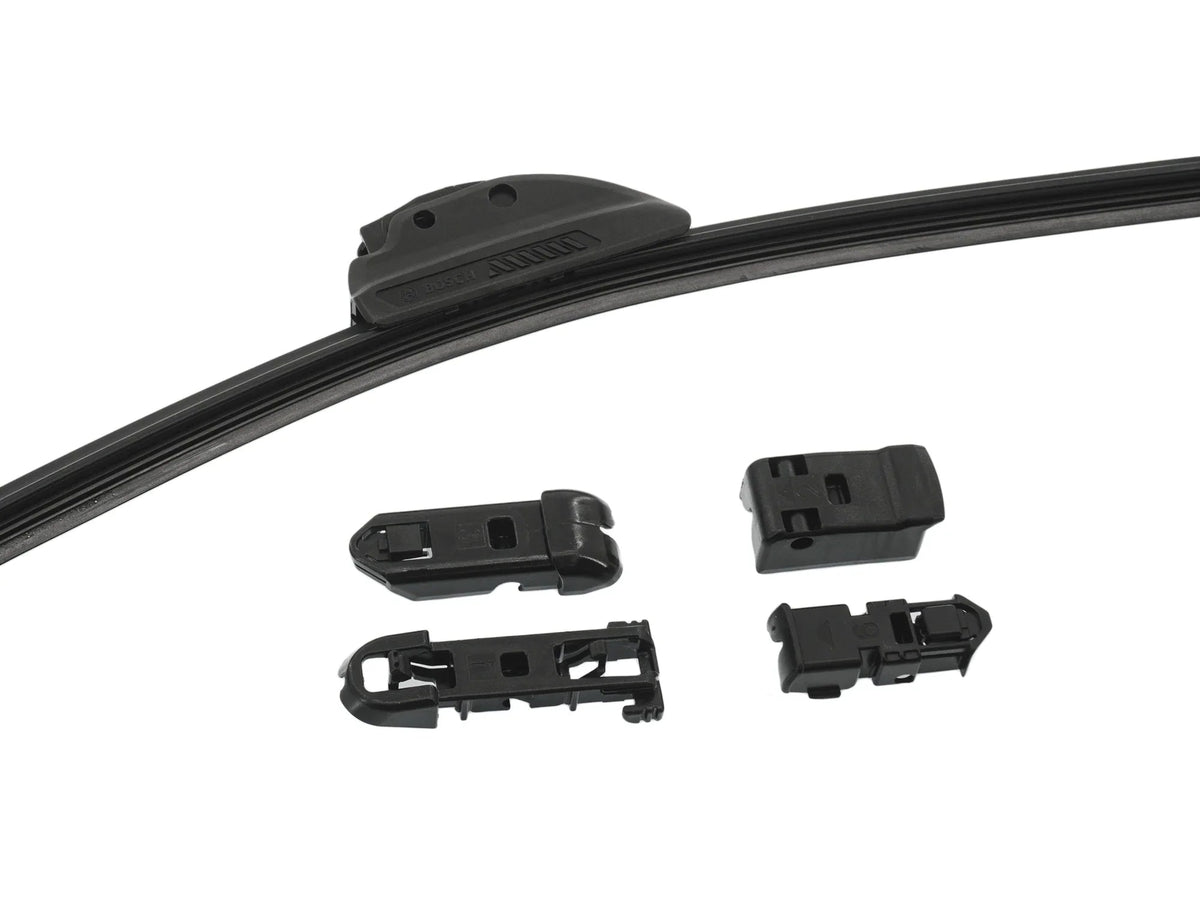 GoWesty 21-inch heavy-duty wiper blade for Vanagon, showing the durable rubber edge and metal frame for clear windshield wiping.